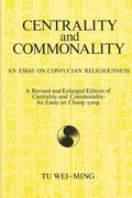 Cover: Centrality and Commonality - State University of New York Press
