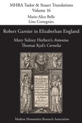 Cover: Robert Garnier in Elizabethan England - Texts and Translations