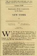 Cover: The Documentary History of the Ratification of the Constitution: Ratification by the States: New York No. 4 - Wisconsin Historical Society,US
