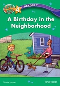 Cover: Birthday in the Neighborhood (Let's Go 3rd ed. Level 4 Reader 7) - Oxford University Press