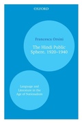 Cover: Hindi Public Sphere 1920-1940 - Oxford University Press