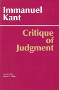 Cover: Critique of Judgment - Hackett Publishing Co, Inc
