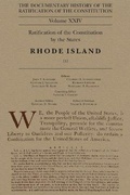 Cover: Documentary History of the Ratification of the Constitution, Volume 24 - Wisconsin Historical Society Press
