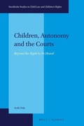 Cover: Children, Autonomy and the Courts - Martinus Nijhoff