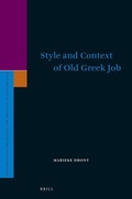 Cover: Style and Context of Old Greek Job - Brill