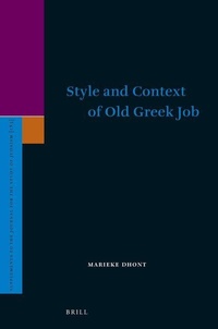 Enlarge image Cover: Style and Context of Old Greek Job - Brill