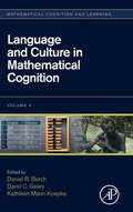Cover: Language and Culture in Mathematical Cognition: Volume 4 - Academic Press