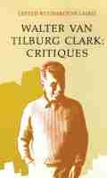 Cover: Walter Van Tilburg Clark-Critiques - University of Nevada Press
