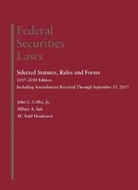 Abbildung von: Federal Securities Laws - Foundation Press