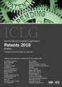 Cover: The International Comparative Legal Guide to: Patents 2018 - Global Legal Group Ltd