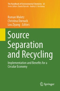 Enlarge image Cover: Source Separation and Recycling - Springer