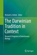 Cover: The Darwinian Tradition in Context - Springer