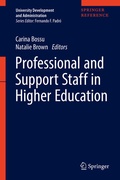 Cover: Professional and Support Staff in Higher Education - Springer