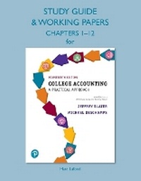 Enlarge image Cover: Study Guide & Working Papers for College Accounting - Pearson