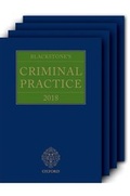 Cover: Blackstone's Criminal Practice 2018 (Book and Supplements) - Oxford University Press