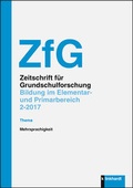 Cover: Zeitschrift f&uuml;r Grundschulforschung. - Verlag Julius Klinkhardt