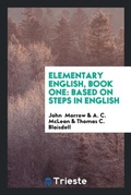 Cover: Elementary English, Book One - Trieste Publishing