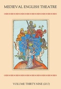 Cover: Medieval English Theatre 39 - D.S. Brewer