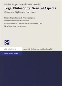 Enlarge image Cover: Legal Philosophy - General Aspects. Vol. 1: Concepts, Rights and Doctrines - Franz Steiner Verlag