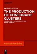 Cover: The Production of Consonant Clusters - De Gruyter Mouton