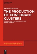 Cover: The Production of Consonant Clusters - De Gruyter Mouton