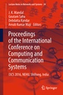 Cover: Proceedings of the International Conference on Computing and Communication Systems - Springer
