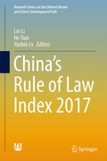 Cover: China's Rule of Law Index 2017 - Springer