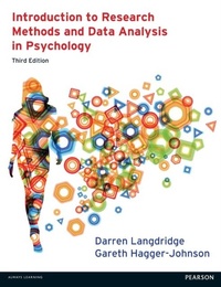 Enlarge image Cover: Introduction to Research Methods and Data Analysis in Psychology - Pearson