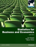 Cover: eBook for Statistics for Business and Economics: Global Edition - Pearson Higher Education;Pearson