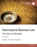 Cover: International Business Law: International Edition - Pearson Education Limited