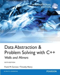 Enlarge image Cover: Data Abstraction & Problem Solving with C++: International Edition - Pearson Education Limited