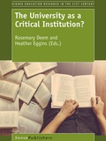 Cover: The University as a Critical Institution? - Brill