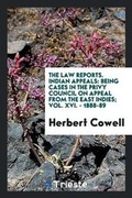 Cover: The Law Reports. Indian Appeals - Trieste Publishing
