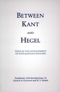 Cover: Between Kant and Hegel - Hackett Publishing Co, Inc