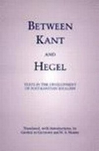 Enlarge image Cover: Between Kant and Hegel - Hackett Publishing Co, Inc