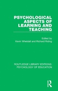 Abbildung von: Psychological Aspects of Learning and Teaching - Routledge
