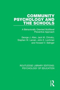 Abbildung von: Community Psychology and the Schools - Routledge