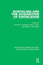 Cover: Schooling and the Acquisition of Knowledge - Routledge