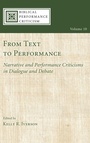 Cover: From Text to Performance - Wipf & Stock Publishers