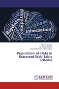 Cover: Population of Data in Extracted Web Table Schema - LAP Lambert Academic Publishing