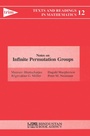 Cover: Notes on Infinite Permutation Groups - Hindustan Book Agency