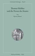 Cover: Thomas Hobbes und die Person des Staates. - Duncker & Humblot