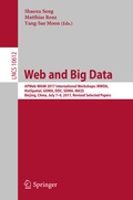 Cover: Web and Big Data - Springer