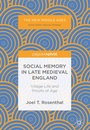 Cover: Social Memory in Late Medieval England - Palgrave Macmillan