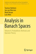 Cover: Analysis in Banach Spaces - Springer