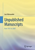 Cover: Unpublished Manuscripts - Springer