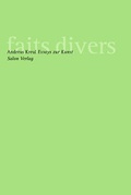 Cover: faits divers - Salon