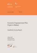 Cover: Economic empowerment pilot project in Malawi - German Institute of Development and Sustainability (IDOS) gGmbH