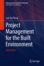 Cover: Project Management for the Built Environment - Springer