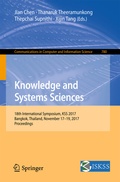 Cover: Knowledge and Systems Sciences - Springer